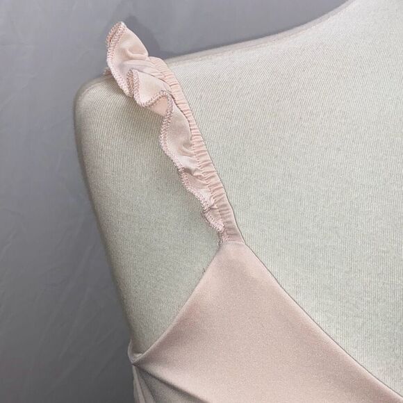Laundry Shelli Segal pink ruffle strap tank top shirt Sz S - Picture 2 of 10